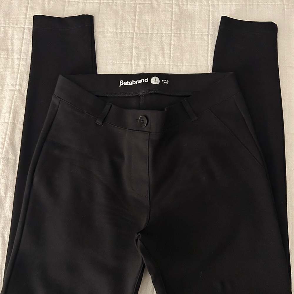 Betabrand Women's Black Pants S 26/27
